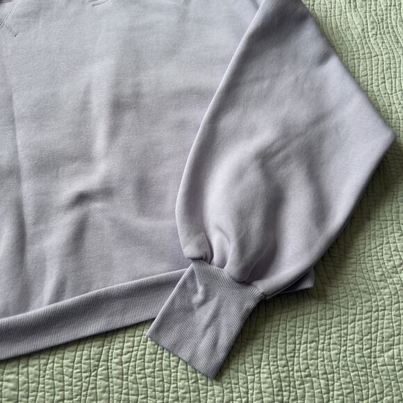 Logilates Sweatshirt Off Shoulder Loungewear Cropped Comfy Athleisure Purple 1X - Picture 2 of 6